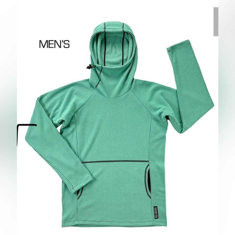 Melanzana Mens Micro Grid Hoodie V2